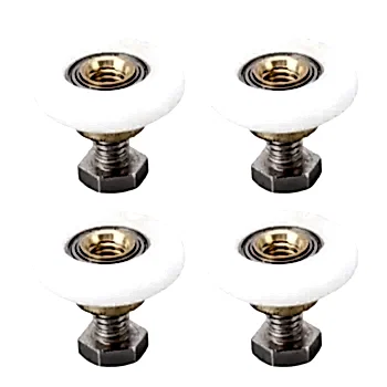 4 Set Shower Door Rollers Runners Wheels Bathroom Glass Door Rollers Runners Pulleys Wheels Replacement Part 27mm