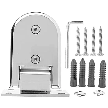90 градусов Двусторонняя стеклянная клип Ванная складная раздвижная дверь Стеклянный зажим для стекла 8 - 12 мм