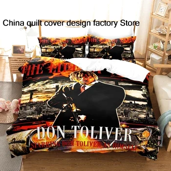 Don Toliver Bedding Set Single Twin Full Queen King Size Bed Set Adult Kid Bedroom Duvetcover Sets Anime parure de lit Bed