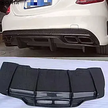 W205 C260 C63 Диффузор заднего бампера из углеродного волокна для Benz W205 C63 Psm Style 2015