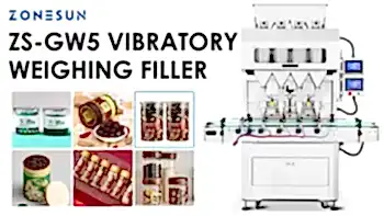 Zonesun ZS-GW5 Вибрационный наполнитель для весов Автоматическая машина для наполнения частиц Оборудование для упаковки гранул