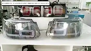 Автозапчасти, передняя фара для Range Rover Sport 10-12, передняя фара в сборе для Land rover, один комплект