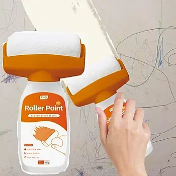 Валик для ретуши, валик для ремонта стен, портативная бытовая кисть для краски для ванной комнаты, кухни, гостиной, туалета, спальни