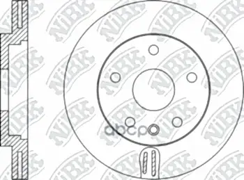 Диск Тормозной Opel Astra 1.6 2010 -   Chevrolet Cruze 1.8 2009 -   Chevrolet Cruze 1.8 2011 - NiBK арт. rn34003