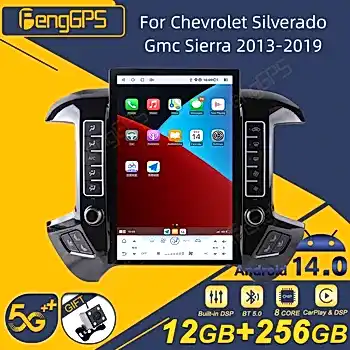 Для Chevrolet Silverado GMC Sierra 2013-2019 Android автомобильный радиоприемник беспроводной стереоприемник Carplay авторадио мультимедийный плеер GPS