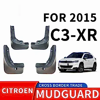 Для CIEROEN C3-RX 2015, брызговик для автомобильных шин, передние и задние расширители, брызговики, автомобильные аксессуары