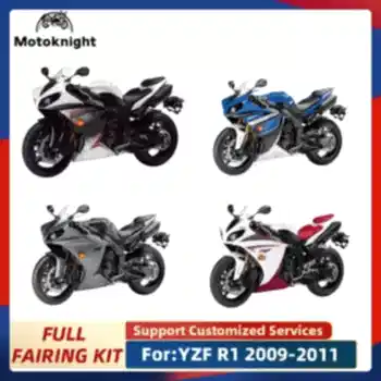 Комплект обтекателей для мотоцикла, подходящий для Yamaha YZF R1 2009 2010 2011 YZF-R1 09 10 11, полный обтекатель, окрашенный кузов, корпус мотоцикла