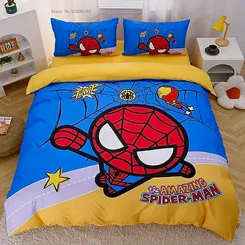 Комплект пододеяльников с героями мультфильмов Диснея для мальчиков, наволочка для мальчика, постельное белье для спальни, один размер, подарок на день рождения для спальни
