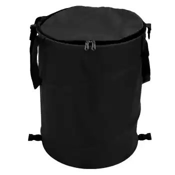 Портативный складной мусорный бак черный