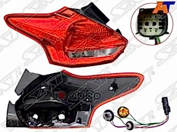 Фонарь Задний Ford Focus Iii 15-19 Lh Hbk Sat арт. ST-431-19D2L-UE